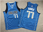 Dallas Mavericks #77 Luka Dončić Youth Blue Swingman Jersey