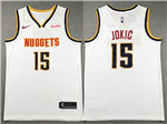 Denver Nuggets #15 Nikola Jokić White Swingman Jersey