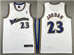 Washington Wizards #23 Michael Jordan 2001-02 White Jersey