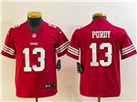 San Francisco 49ers #13 Brock Purdy Youth Red Vapor Limited Jersey