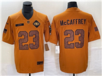 San Francisco 49ers #23 Christian McCaffrey 2023 Brown Salute To Service Limited Jersey