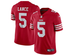 San Francisco 49ers #5 Trey Lance Youth Red Vapor Limited Jersey