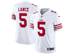 San Francisco 49ers #5 Trey Lance Youth White Vapor Limited Jersey
