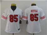 San Francisco 49ers #85 George Kittle Women's White Color Rush Limited Jersey