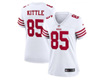 San Francisco 49ers #85 George Kittle Women's White Vapor Limited Jersey