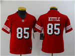 San Francisco 49ers #85 George Kittle Youth Red Alternate Vapor Limited Jersey