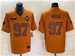 San Francisco 49ers #97 Nick Bosa 2023 Brown Salute To Service Limited Jersey