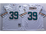 Miami Dolphins #39 Larry Csonka Throwback White Jersey