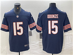 Chicago Bears #15 Rome Odunze Blue Vapor Limited Jersey