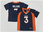 Denver Broncos #3 Russell Wilson Toddler Navy Vapor Limited Jersey