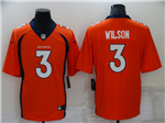 Denver Broncos #3 Russell Wilson Orange Vapor Limited Jersey