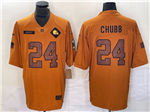 Cleveland Browns #24 Nick Chubb 2023 Brown Salute To Service Limited Jersey