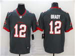 Tampa Bay Buccaneers #12 Tom Brady Gray Vapor Limited Jersey