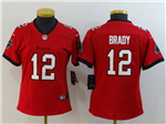 Tampa Bay Buccaneers #12 Tom Brady Women's Red Vapor Limited Jersey
