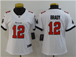 Tampa Bay Buccaneers #12 Tom Brady Women's White Vapor Limited Jersey