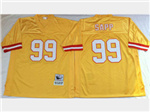 Tampa Bay Buccaneers #99 Warren Sapp 1995 Throwback Orange Jersey