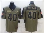 Arizona Cardinals #40 Pat Tillman 2021 Olive Salute To Service Limited Jersey