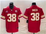 Kansas City Chiefs #38 L'Jarius Sneed Red Super Bowl LVIII Limited Jersey