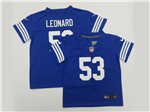 Indianapolis Colts #53 Darius Leonard Toddler Blue Vapor Limited Jersey