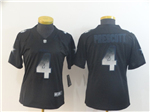 Dallas Cowboys #4 Dak Prescott Women's Black Arch Smoke Limited Jersey