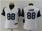 Dallas Cowboys #88 CeeDee Lamb Women's White Alternate Vapor Limited Jersey