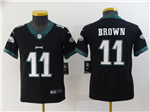 Philadelphia Eagles #11 A.J. Brown Youth Black Vapor Limited Jersey