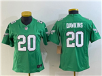 Philadelphia Eagles #20 Brian Dawkins Women's Kelly Green Vapor F.U.S.E. Limited Jersey