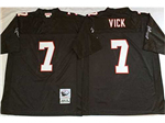 Atlanta Falcons #7 Michael Vick Throwback Black Jersey