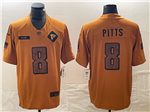 Atlanta Falcons #8 Kyle Pitts 2023 Brown Salute To Service Limited Jersey