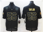 New York Giants #56 Lawrence Taylor 2020 Black Salute To Service Limited Jersey