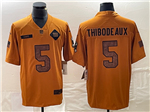 New York Giants #5 Kayvon Thibodeaux 2023 Brown Salute To Service Limited Jersey