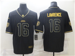 Jacksonville Jaguars #16 Trevor Lawrence Black Gold Vapor Limited Jersey