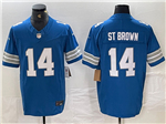 Detroit Lions #14 Amon-Ra St. Brown 2024 Blue Vapor F.U.S.E. Limited Jersey