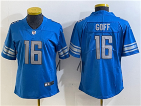 Detroit Lions #16 Jared Goff Women's Blue Vapor Limited Jersey
