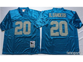 Detroit Lions #20 Barry Sanders Throwback Light Blue Jersey