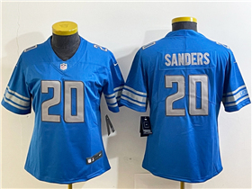 Detroit Lions #20 Barry Sanders Women's Blue Vapor Limited Jersey