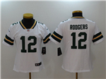 Green Bay Packers #12 Aaron Rodgers Women's White Vapor Limited Jersey