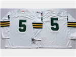 Green Bay Packers #5 Paul Hornung 1961 Throwback White Jersey