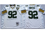 Green Bay Packers #92 Reggie White Throwback White Jersey