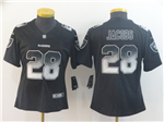 Las Vegas Raiders #28 Josh Jacobs Women's Black Arch Smoke Limited Jersey