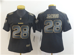 Las Vegas Raiders #28 Josh Jacobs Women's Black Gold Vapor Limited Jersey