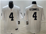 Las Vegas Raiders #4 Aidan O'Connell White Vapor Limited Jersey