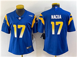 Los Angeles Rams #17 Puka Nacua Women's Royal Vapor Limited Jersey