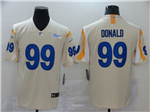 Los Angeles Rams #99 Aaron Donald Bone Vapor Limited Jersey