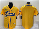 Los Angeles Rams Gold Baseball Cool Base Team Jersey