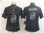Baltimore Ravens #8 Lamar Jackson Women's Black Gold Vapor Limited Jersey