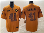 New Orleans Saints #41 Alvin Kamara 2023 Brown Salute To Service Limited Jersey