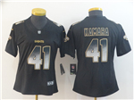 New Orleans Saints #41 Alvin Kamara Women's Black Arch Smoke Limited Jersey