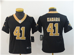 New Orleans Saints #41 Alvin Kamara Youth Black Vapor Limited Jersey