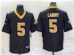 New Orleans Saints #5 Jarvis Landry Black Vapor Limited Jersey